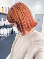 ザワン(the one .)&nbsp;【the one.】オレンジカラーのボブ　-HIROMI-