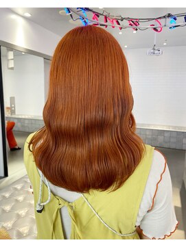 ゲーム 原宿店(GAME) オレンジブラウン/ダブルカラー/ケアブリーチ/髪質改善/原宿