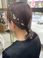 カトル ヘア デザイン(Quatre hair design) タイトシニヨンアレンジ