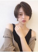 大人ショート/小顔ヘア/ショートカット/ショートヘア/30代40代