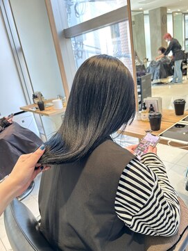 ヘアサロン ガリカ 表参道(hair salon Gallica) 【miko】艶感グレージュ/自然な地毛風カラー/ストレートロング