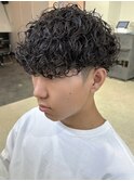 スペインカールフェードカットメンズパーマラルフカールl