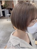 ハニーベージュ/白髪染め可能/ハーフブリーチ/mio kuwamoto