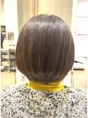 ショートボブ　大人　髪質改善カラー