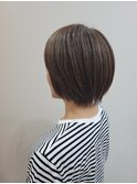 大人ショート×白髪活かしカラー☆