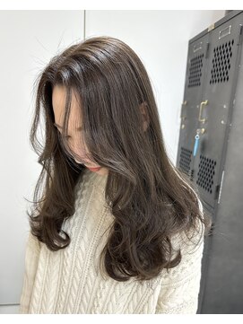 ヲタク(wotaku.) オリーブグレージュ透明感カラーくすみカラーオリーブブラウン