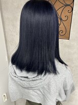 ルノン(LUNON) ネイビーカラー ブリーチ/ブルージュ/ミディアム/韓国