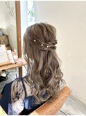 ハーフアップ