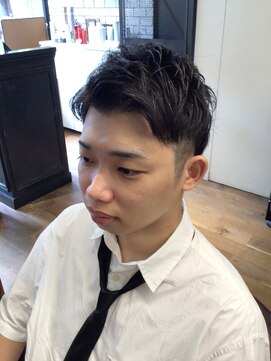 バーバーショップ テト キタヤマ(barber shop tete kitayama) 2ブロック&アップバングショートスタイル