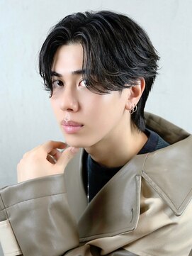 ザ サードヘアー 津田沼 (THE 3rd HAIR) センターパート　ニュアンスパーマ　ナチュラル
