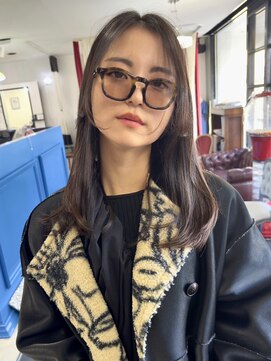 ナービス(NARVIS) 顔まわりレイヤー/チョコレートブラウン/ストレートロング