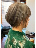 ショート×アッシュグレー