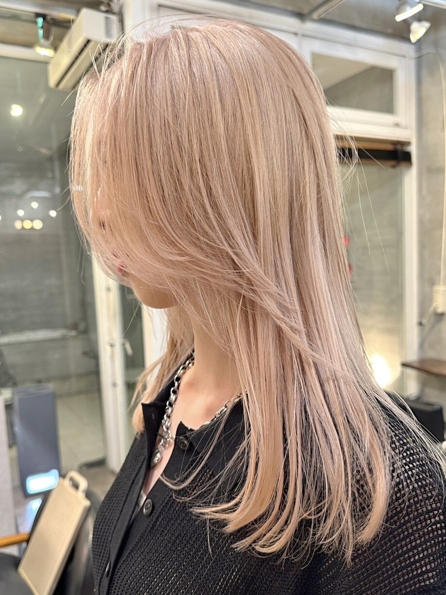 ホワイト系ラベンダーピンク インナーカラー：L113603006｜ロコ
