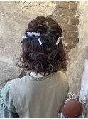 ［magiy hair yumoto]ガーリーハーフアップ