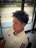 【何度でもOK】　特殊パーマ+シェービング+シャンプー