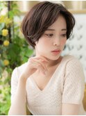 かきあげバングヘルシースタイル丸みショートA0上尾30代40代