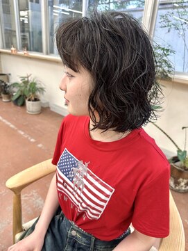 パークレーン アイス イヴェン(park lane ICI yeven) 20代30代40代パーマミディアムロングレイヤーカットブリーチなし