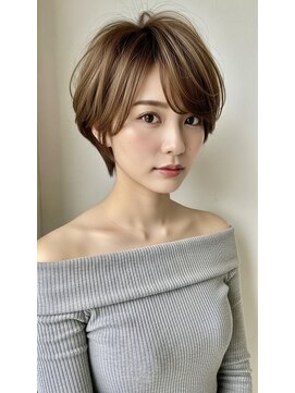ショートボブ/ハンサムショート/丸みショート