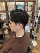 アンカー(ANCHOR)&nbsp;MEN’S HAIR/サーフカール/刈り上げセンターパート/印西市