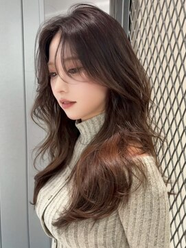 髪質改善サロン hearts. 熊本/縮毛矯正/レイヤーカット/ショートボブ【ハーツ】 ブリーチなし/髪質改善/スモーキーブラウン/ダークブラウン/前髪