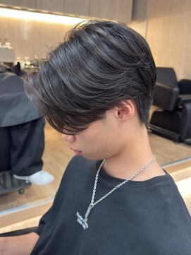 エルマーク 松山(L-MARK) マッシュヘア/黒髪/メンズカット/men's/フェザーパーマ