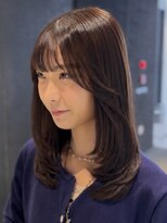 ザザアオヤマ(ZA/ZA AOYAMA) ミディアムレイヤー/ワンカールレイヤー/表参道レイヤーカット