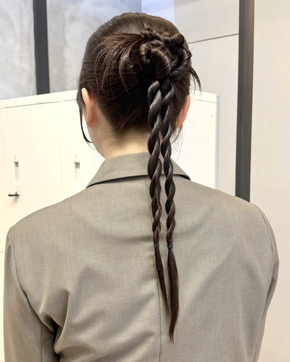 ヘアセット/ヘアアレンジ/結婚式/お呼ばれヘア/編みおろし