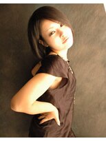 メタ(META) 前下がりのクールボブ スタイル