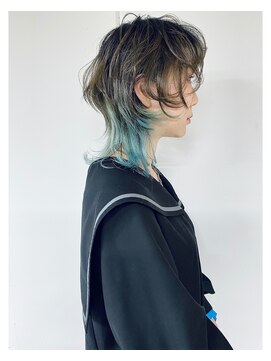 スティードトーキョー(Steed Tokyo) nape color"turquoise" × mash wolf【Steed/立川】