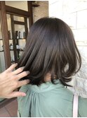 暗髪でも透明感☆ダークグレージュ☆《高橋》