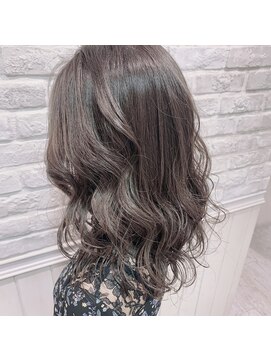 グロウ(grow) ブリーチなし透明感Wカラー×カーキベージュ◎