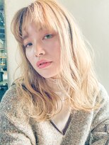 アルバム 銀座(ALBUM GINZA)&nbsp;シフォンベージュ_ホワイトアッシュエアリーミディ_8254