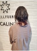 インナーカラー　ピンク