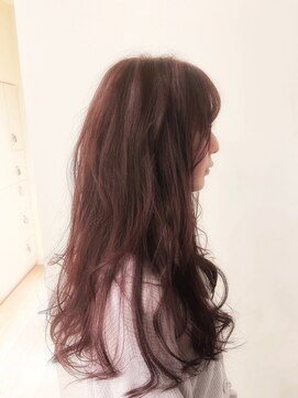 ヘアーニコット(hair Nicott) ピンクカラー×ゆるふわロング