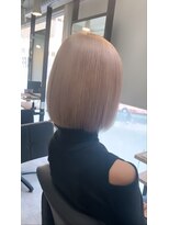 ラフ 難波店(LAFF)&nbsp;#黒髪#ボブルフ#ネビージュ#小顔#ワンレン