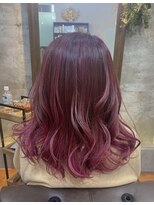 シェルビー 新宿(SHELBe)&nbsp;ピンクココアベージュ×艶[新宿/ベッドスパ/白髪ぼかし]