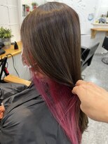 アルート 町田店(aroot) インナーカラー　ピンク×ベージュ