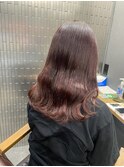 #ブラウンピンク#ワンカラー#髪質改善トリートメント