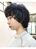 マッシュショート/マレットヘア/ショートパーマ/マッシュボブ