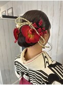 和装アップスタイル ヘアセット◎10代20代