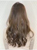 20代30代髪型 韓国風ロング バレイヤージュ 美肌カラー 韓国ヘア
