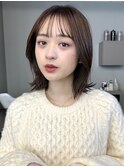 前髪大人かわいい20代30代くびれヘアシースルーバング渋谷
