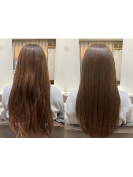 【染めるだけで髪質改善】ダメージ・エイジングケアをしながら地肌から毛先まで潤い溢れる艶のある素髪に！