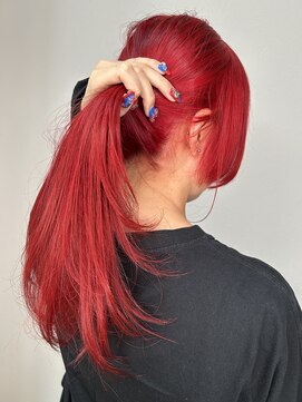 ヘアーデザインルアナ(Hair design Luana.) ブラッドオレンジカラーレイヤーカット