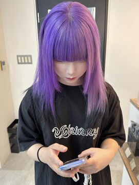 イエナ 渋谷(IENA) パープルカラー デザインカラー エンドカラー