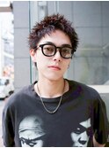 ツイストスパイラルパーマ波巻きシャドウメンズパーマ刈り上げ