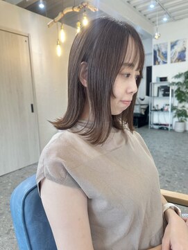 ティムヘアー(tim hair) ▲括ってもかわいいロブ×マロンベージュ▲tim hair