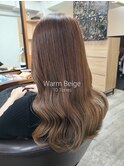 ウォームベージュ/ベージュブラウン/ブリーチなしカラー