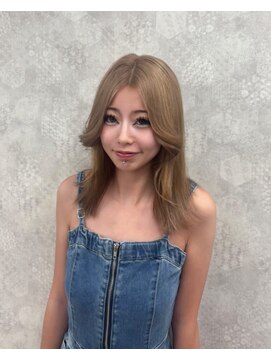 ティアム 渋谷店(Tiam shibuya) 伸ばしかけヘア/小顔ヘア/ブリーチなしカラー/髪質改善