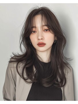 ハム 立川(hum) ココアベージュ/オリーブグレー/小顔/黒髪[立川/髪質改善]